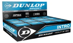 Dunlop Intro Blue Dot Squash Balls 12 Pack