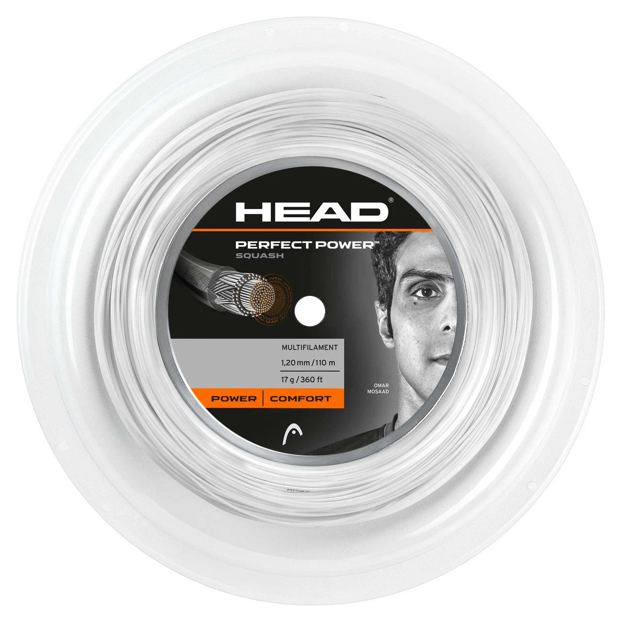 Head Perfect Power 17 1.20mm Squash 110M Reel 1 Head Perfect Power 17 1.20mm Squash 110M Reel