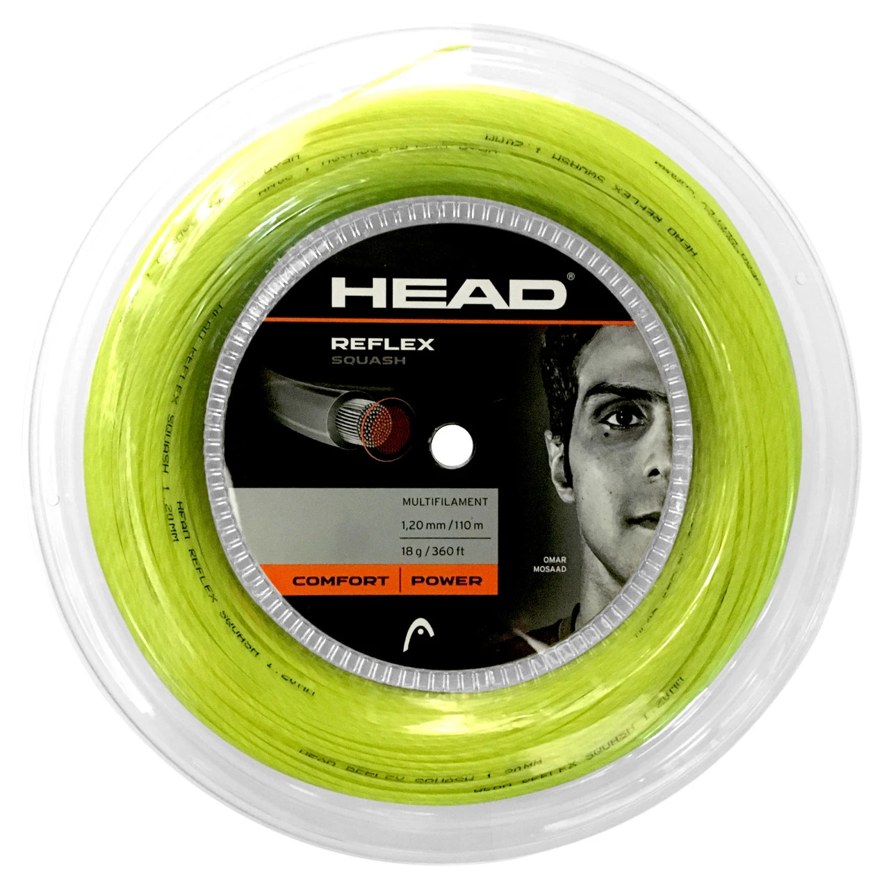 Head Reflex 18 1.20mm Squash 110M Reel 2 Head Reflex 18 1.20mm Squash 110M Reel - Image 2