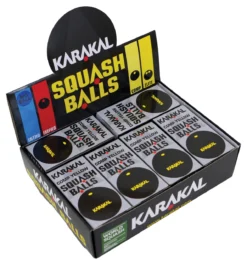 Karakal Single Yellow Dot Squash Balls 12 Pack
