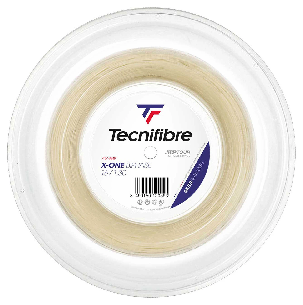 Tecnifibre X-One Biphase 16 1.30mm 200M Reel 1 Tecnifibre X-One Biphase 16 1.30mm 200M Reel
