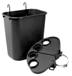 Tourna Tennis Court Tidy Bin -Ball Sports Store tourna tennis court tidy bin black 98165 58233.1698771160