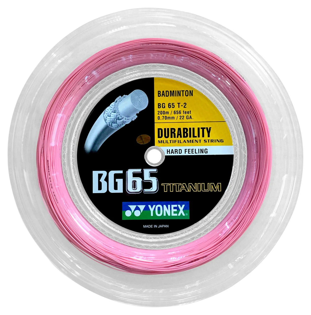 Yonex BG65Ti 0.70mm Badminton 200M Reel 3 Yonex BG65Ti 0.70mm Badminton 200M Reel - Image 3