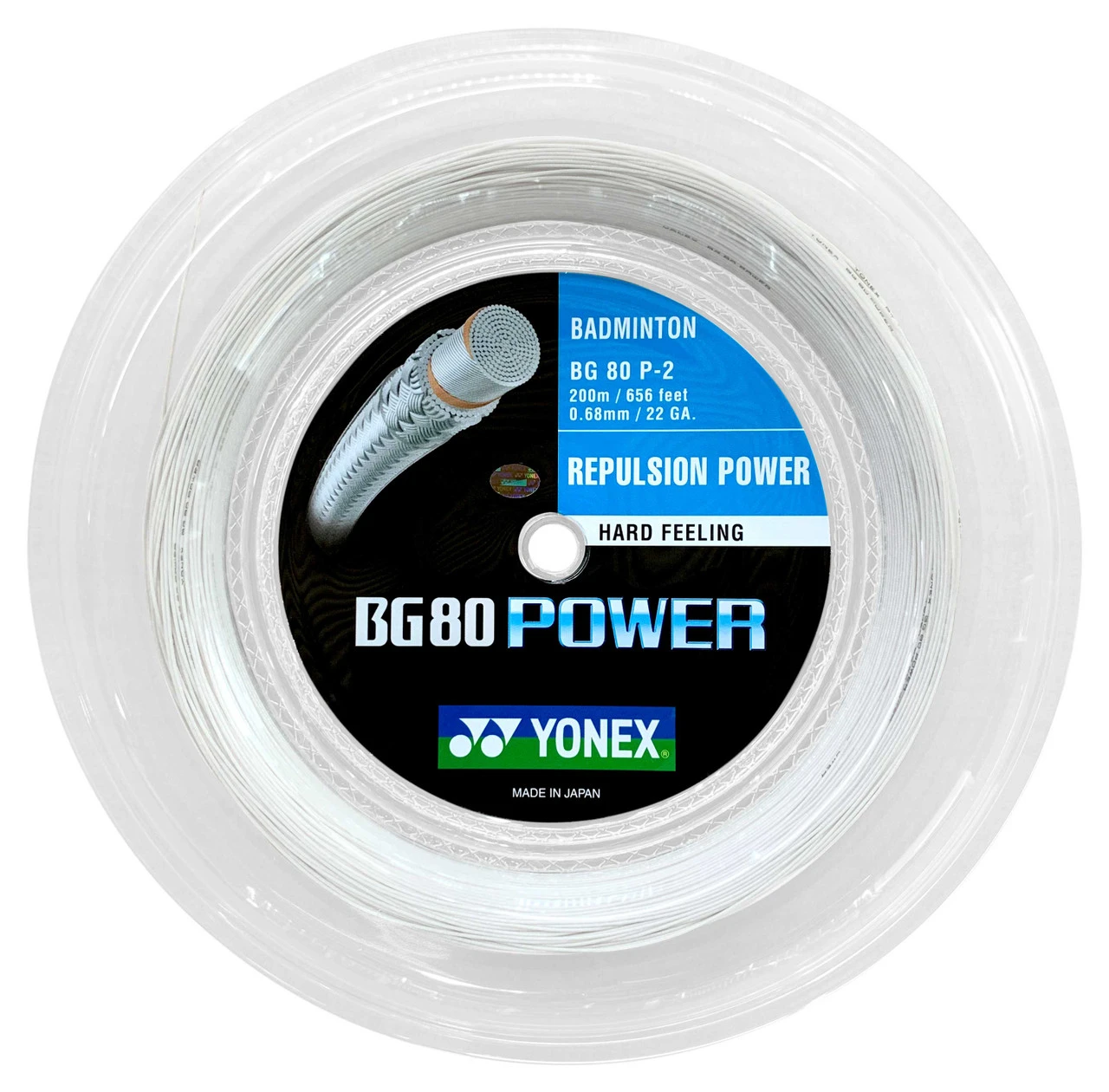 Yonex BG80 Power 0.68mm Badminton 200M Reel 1 Yonex BG80 Power 0.68mm Badminton 200M Reel